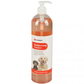 Шампоан елиминиращ неприятни миризми за кучета и кученца Flamingo NATURAL DEO SHAMPOO 1L -  с дозатор за лесна употреба